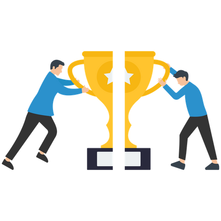 Teamwork For Business Success  Illustration