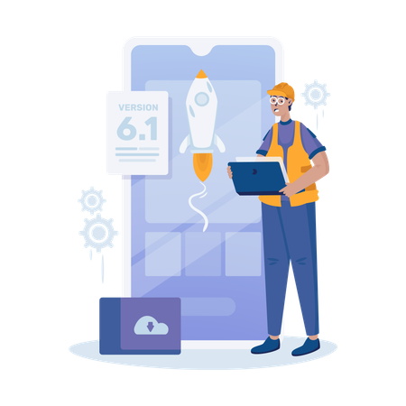 Upgrading System  Illustration