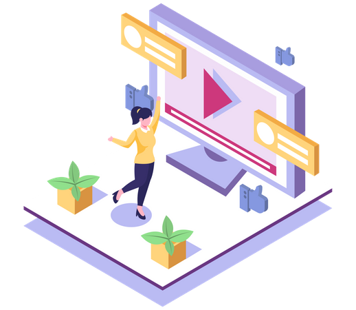 Video advertising  Illustration