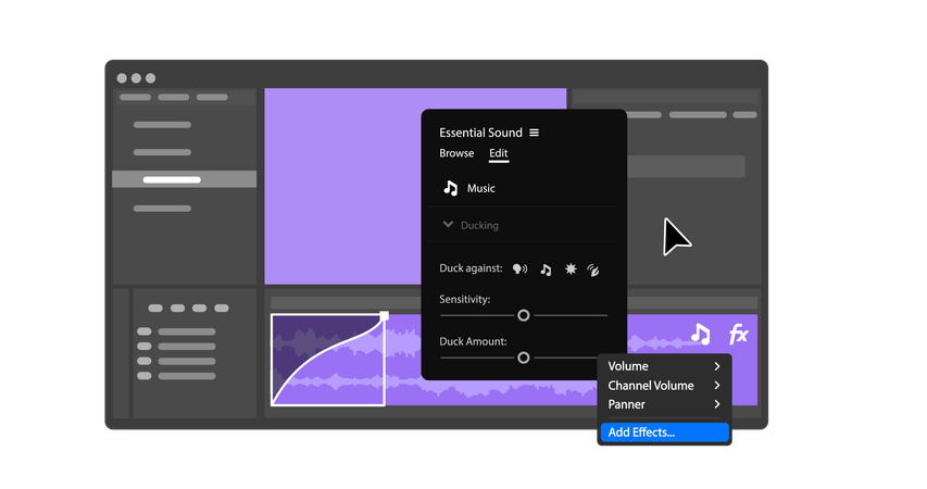 Video editor  Illustration