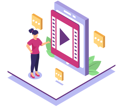 Video marketing  Illustration