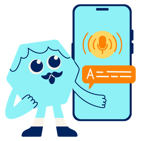 Voice to Text Feature  Illustration