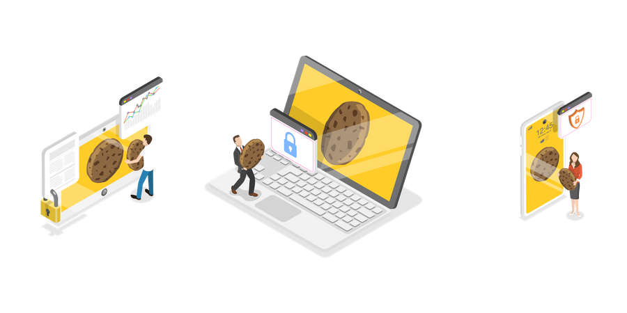 Web Cookie  Illustration